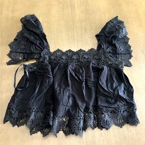 Bebe Flared Crop Top